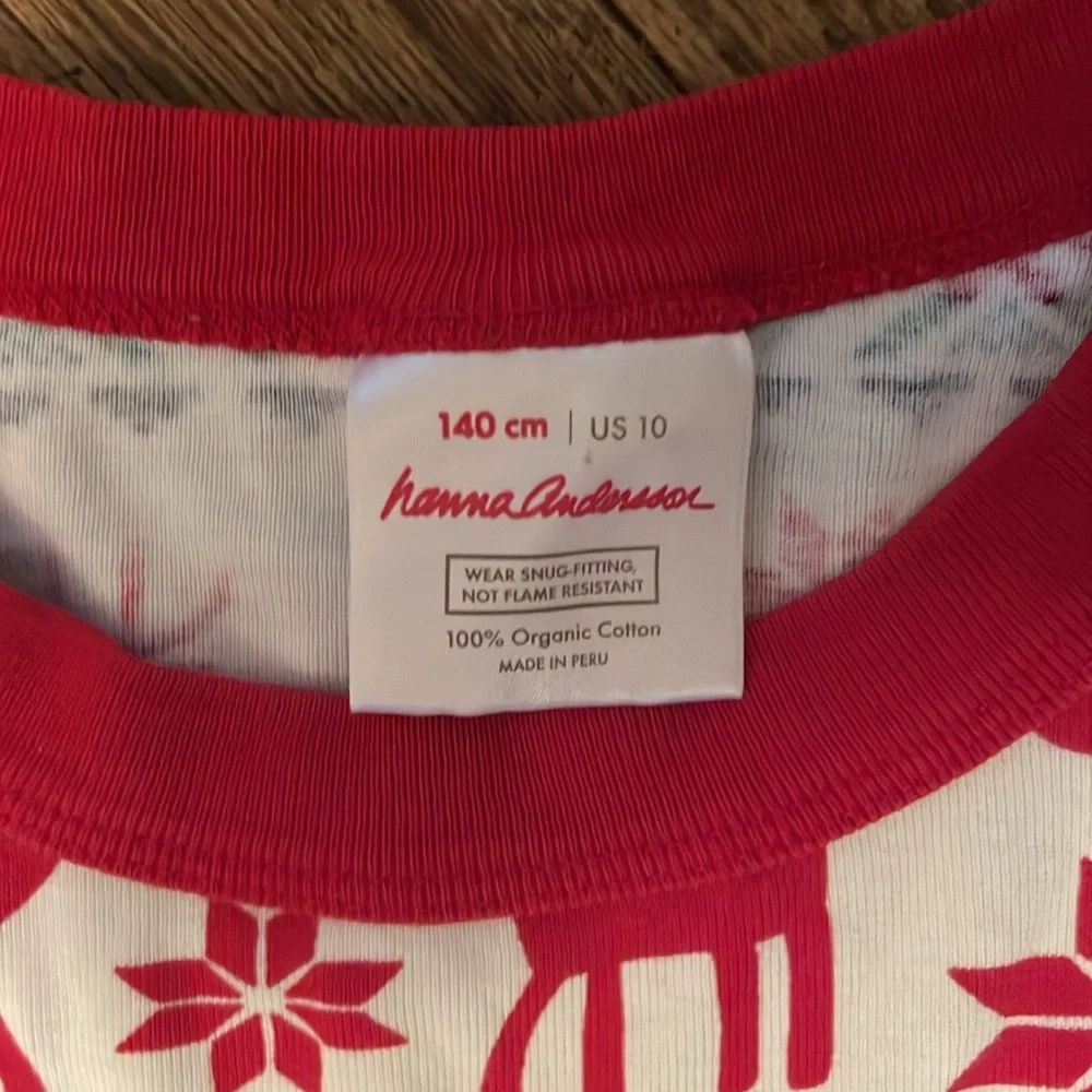 Hanna Andersson dear deer long John pajama top